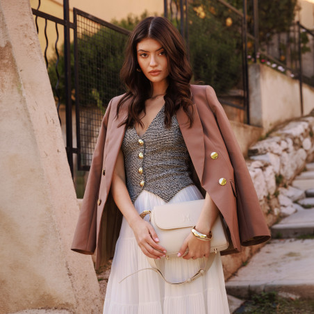 Damentasche Schultertasche 040g Sahne lifestyle