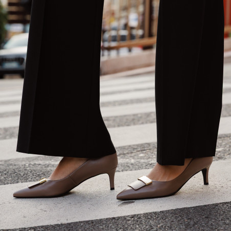 Elegante Damenschuhe 1358 Cappuccino lifestyle