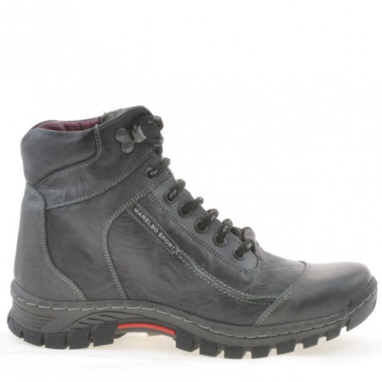 Jugendstiefel 479 schwarz+grau Jugendstiefel 479 schwarz+grau