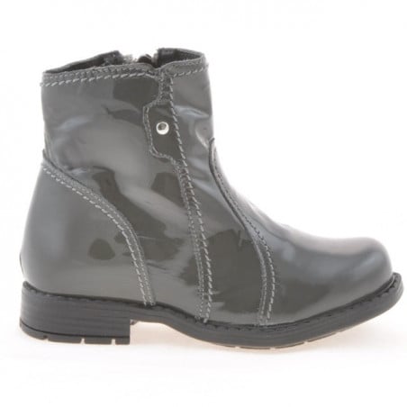 Kleine Kinderschuhe 28c lackgrau