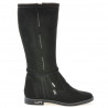 Damenstiefel 3276 Schwarz Veloursleder