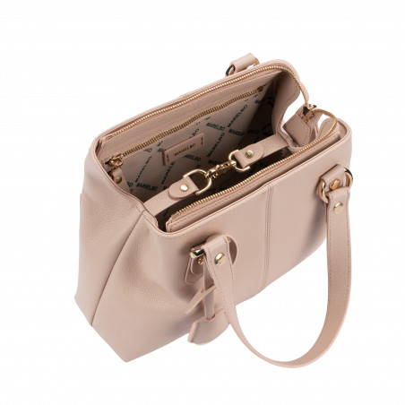 Damen Schultertasche 004-1g Vanille