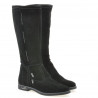 Damenstiefel 3276 Schwarz Veloursleder