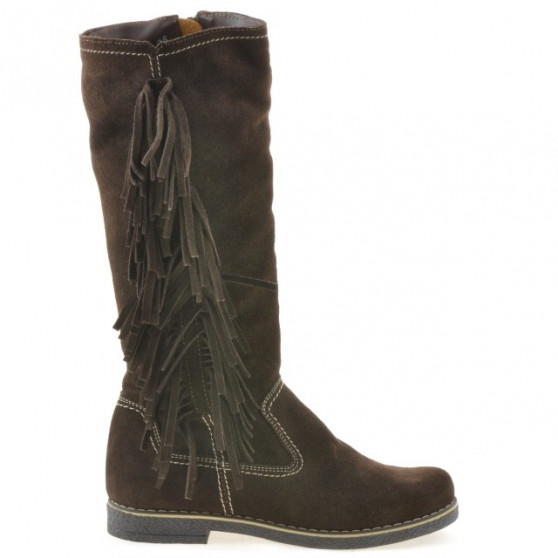 Damenstiefel 3243 Kaffee Veloursleder Damenstiefel 3243 Kaffee Veloursleder