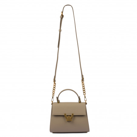 Damentasche Schultertasche 032g Hellgrau
