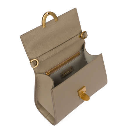 Damentasche Schultertasche 032g Hellgrau