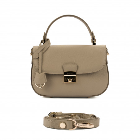 Handtasche Damen 022g hellgrau