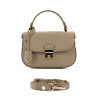 Handtasche Damen 022g hellgrau