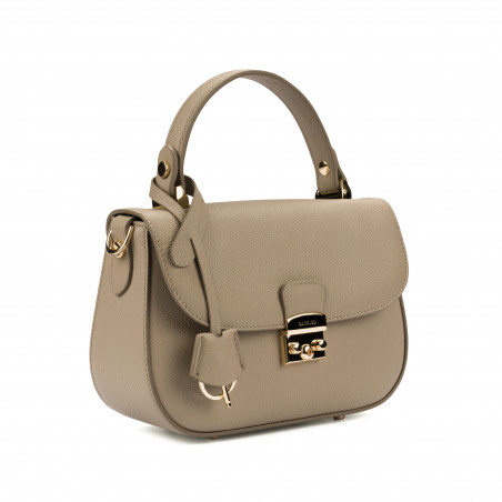 Handtasche Damen 022g hellgrau
