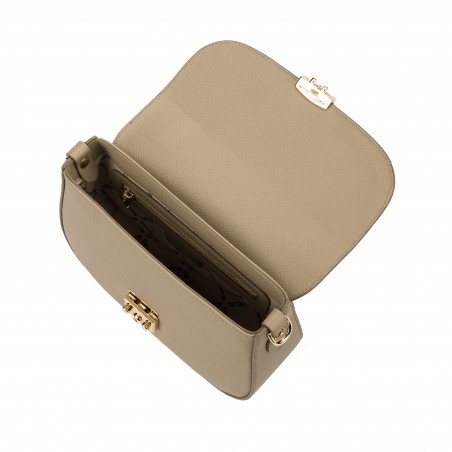 Handtasche Damen 022g hellgrau
