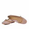 Damen Ballerinas 1369 beige kombiniert