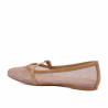 Damen Ballerinas 1369 beige kombiniert