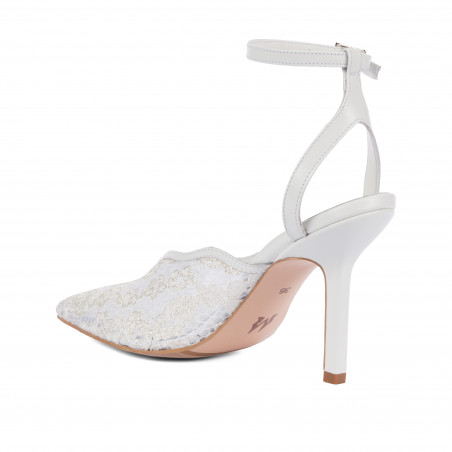 Damen Sandalen 1370 kombiniert weiß