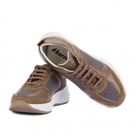 Damen-Sportschuhe 6098 Sand kombiniert