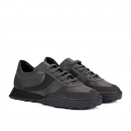 Herrensneaker 9001 grau kombiniert