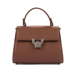 Damen-Umhängetasche 032g 01 Cognac