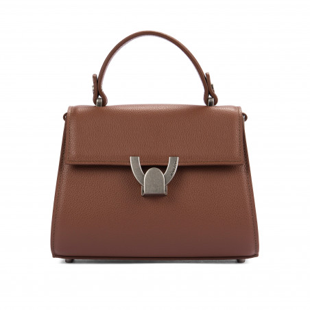 Damen-Umhängetasche 032g 01 Cognac