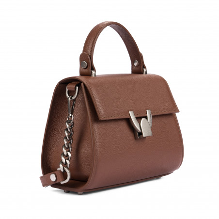Damen-Umhängetasche 032g 01 Cognac