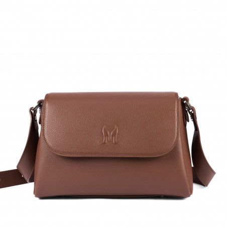 Damentasche Schultertasche 040g 01 biz cognac