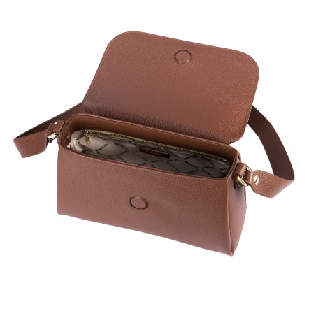 Damen-Umhängetasche 040g biz cognac