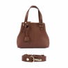 Damentasche Schultertasche 004-1g Cognac