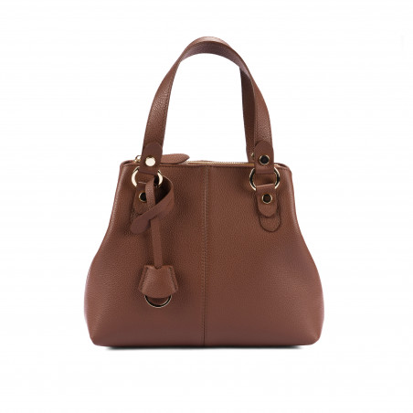 Damentasche Schultertasche 004-1g Cognac