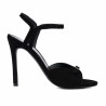 Damensandalen 1365 schwarz Velours