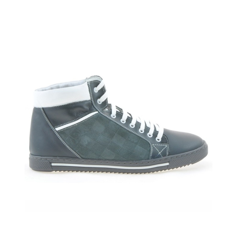 Herrenstiefel 467 grau+weiß