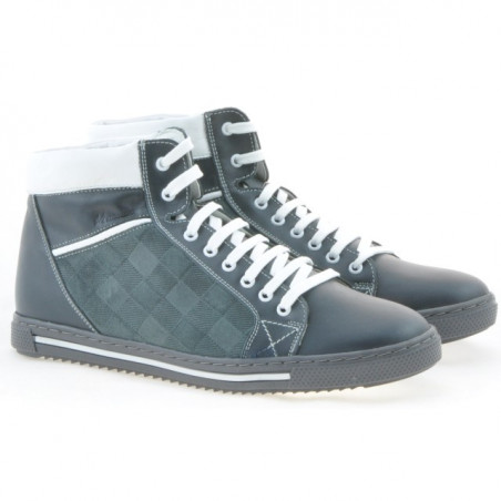 Herrenstiefel 467 grau+weiß