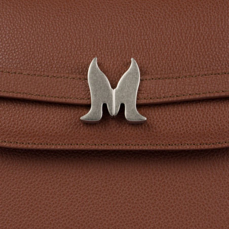 Damen Schultertasche 033g 01 cognac