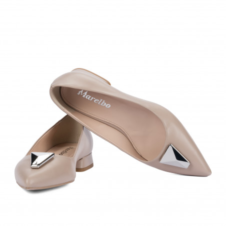 Damen Ballerinas 1360 Sandfarbe