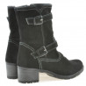 Damenstiefel 3278 Schwarz Veloursleder