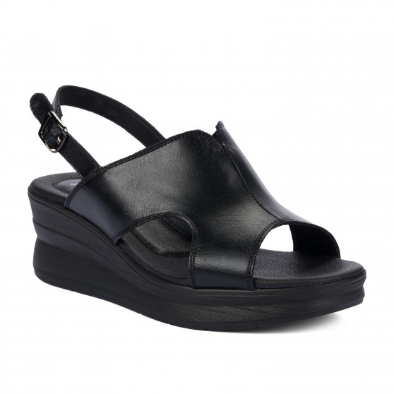 Damensandalen 5124 schwarz