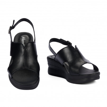 Damensandalen 5124 schwarz