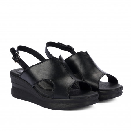 Damensandalen 5124 schwarz