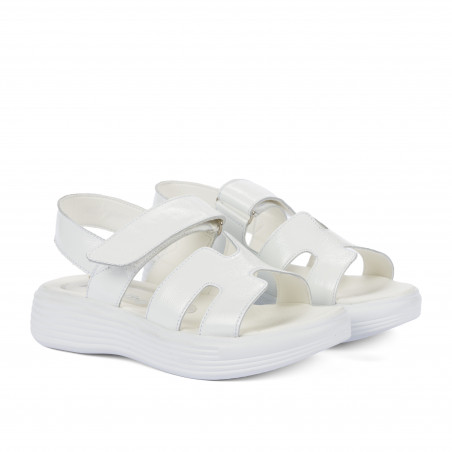 Kindersandalen 2500 weiß Lack