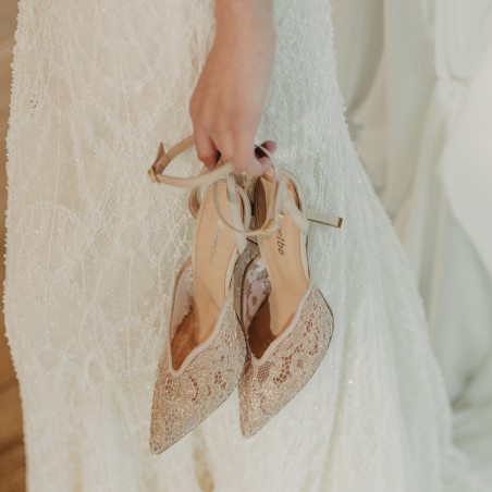 Damensandalen 1370 beige kombiniert