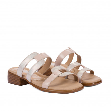 Damensandalen 5130 Puder kombiniert
