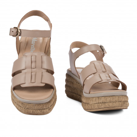 Damensandalen 5129 Sandfarbe