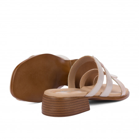 Damensandalen 5130 Puder kombiniert