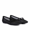 Damenschuhe Ballerinas 1369 Schwarz Kombiniert