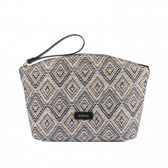 Damentasche Handtasche 213g Raffia Noir