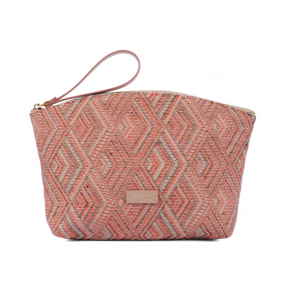 Damentasche Handtasche 213g rosa Motiv kombiniert