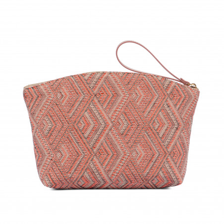 Damentasche Handtasche 213g rosa Motiv kombiniert