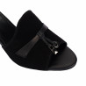 Damen Sandalen 1367 schwarz Velours