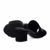 Damen Sandalen 1367 schwarz Velours