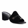 Damen Sandalen 1367 schwarz Velours