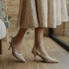 Damensandalen 1368 beige kombiniert