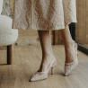 Damensandalen 1368 beige kombiniert