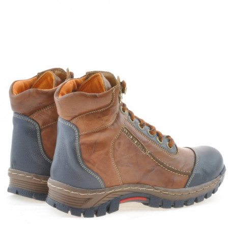 Kinderstiefel 3219 braun+indigo